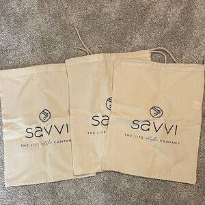 Savvi Tan Tote Bag Set